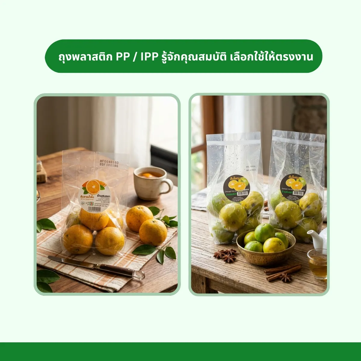 ถุงพลาสติก PP / IPP รู้จักคุณสมบัติ เลือกใช้ให้ตรงงาน